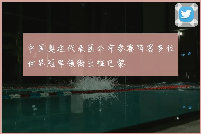 中国奥运代表团公布参赛阵容多位世界冠军领衔出征巴黎